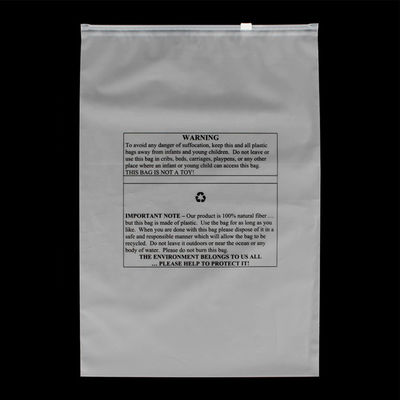 कपड़े के लिए 0.025- 0.14 मिमी बायोडिग्रेडेबल पैकेजिंग बैग सीपीई ईवा फ्रॉस्टेड जिपर