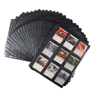 बुक बाइंडर ट्रेडिंग कार्ड कलेक्टर, 9 पॉकेट कार्ड स्लीव्स