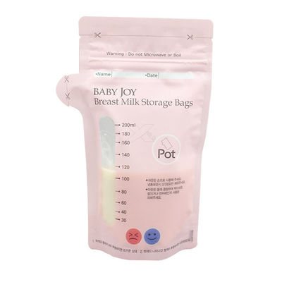 पुन: प्रयोज्य डबल जिपलॉक बेबी थर्मो ब्रेस्टमिल्क स्टोरेज पैकेजिंग बैग