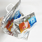 जमे हुए भोजन के लिए प्लास्टिक सिल्वर कस्टम डिस्पोजेबल हॉट कोल्ड थर्मल बैग