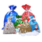 क्रिसमस सांता किड्स प्लास्टिक ड्रॉस्ट्रिंग बैग कुकी कैंडी खिलौने गुडी पैकेजिंग