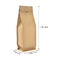 16oz 1lb Kraft Stand Up Side Gusset Ziplock Paper Bag With Pull Tab Zipper