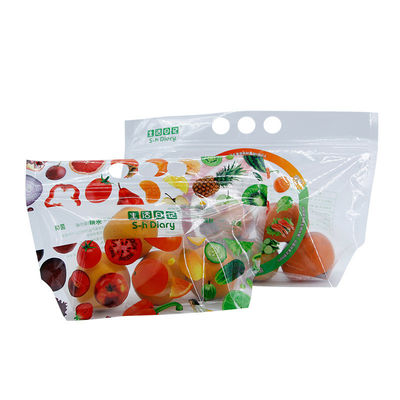 पॉलिथीन OPP सब्जी पैकिंग बैग, L260mm फल भंडारण बैग