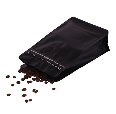 वाल्व के साथ खाली कॉफी बीन्स एल्यूमीनियम पन्नी बैग हीट सील करने योग्य;